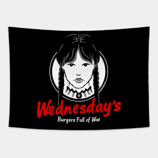 Wednesday's Burgers Full Of Woe (Wendy's Wednesday Addams Parody by @UselessRob) Tapestry