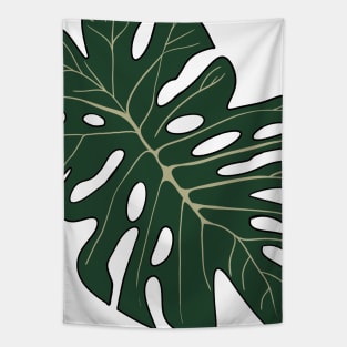 Kawaii style monstera leaf illustration Tapestry