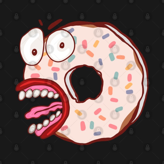 Angry Donut by wildjellybeans