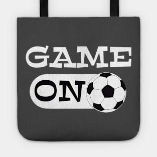 Game ON mode for soccer or futbol coaches, players or fans Tote