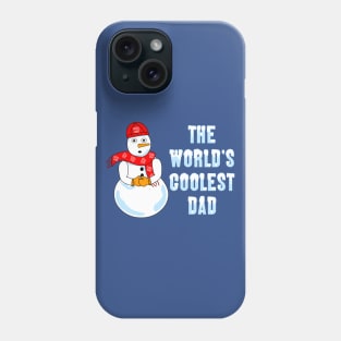 World's Coolest Dad White Text Phone Case