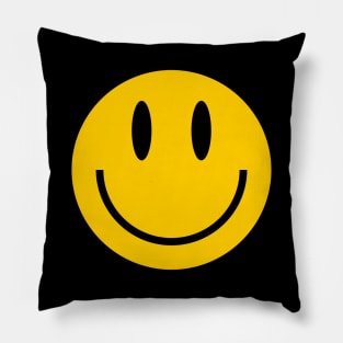 happy face smiley face emoji Pillow
