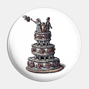 Family Wedding Cake Pin