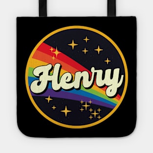 Henry // Rainbow In Space Vintage Style Tote