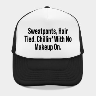 Drake Sweatpants Hair Tied Chillin’ With No Makeup On Hat
