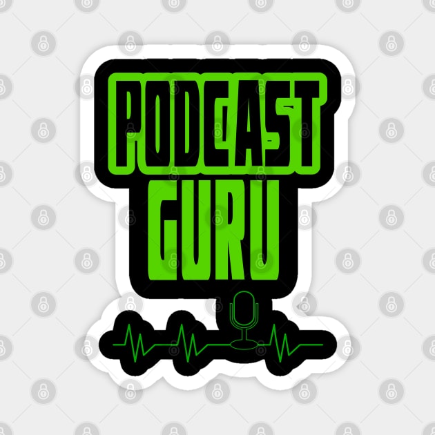 Podcast Guru Design for Podcast Lovers Magnet by etees0609