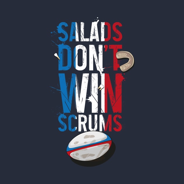 funny rugby, salads don't win scrums by Bubsart78