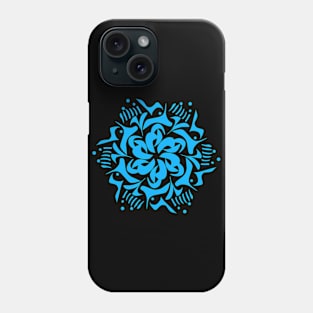 Blue Mandala art Phone Case