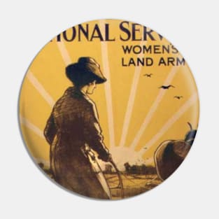 National Service - Women's Land Army Pin