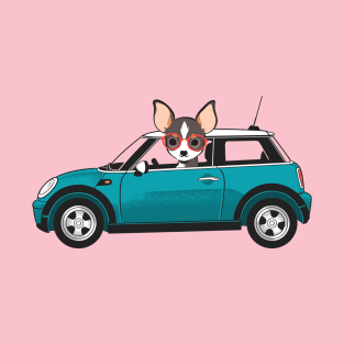 Dog and Car CHIHUAHUA T-Shirt