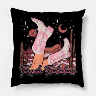 Turnpike Troubadours Cowgirl Mountains Vintage Pillow