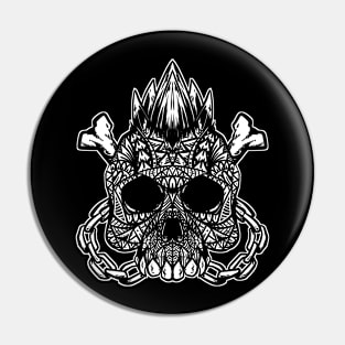 Punk Skull Tribal Pin