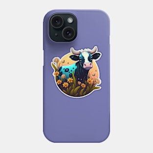 Water Colour Cow Phone Case