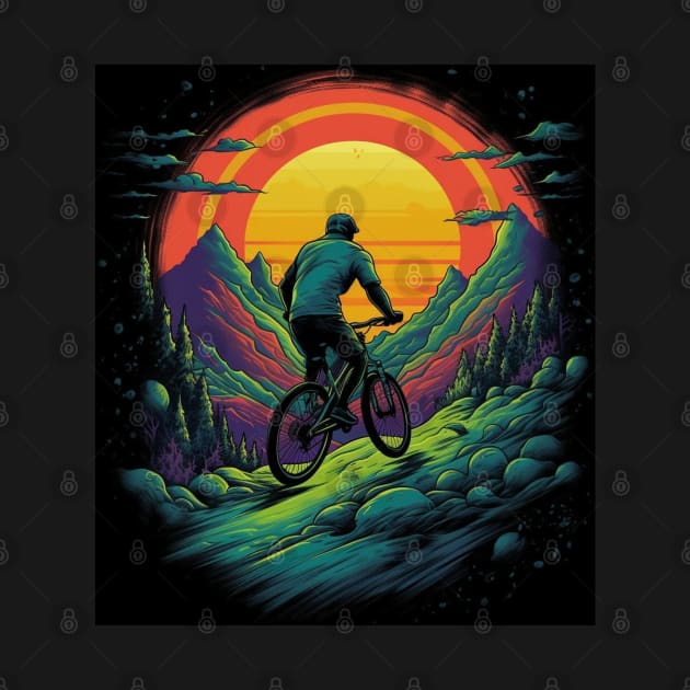 Mountain Biker by Sanzida Design