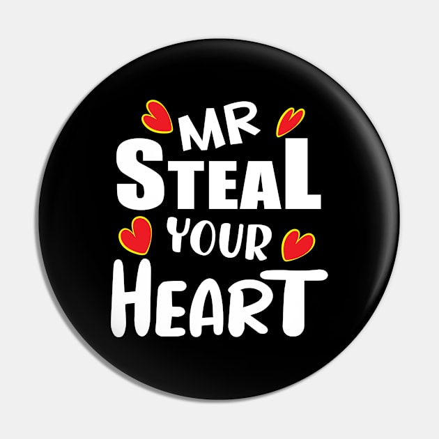 Mr Steal Your Heart Pin by ArticArtac