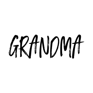 Grandma Family Shirt Black Text T-Shirt