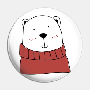 Cute handdrawn Icebear Pin