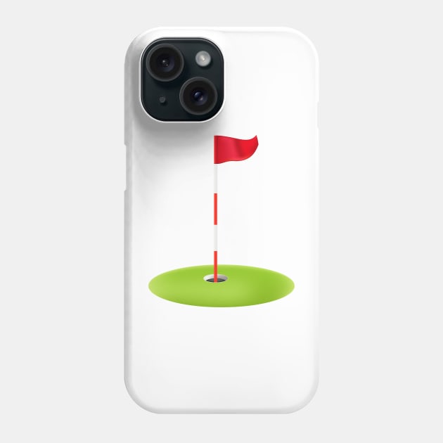 Putting Green Phone Case by SWON Design