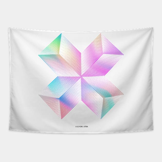 X initial Tapestry by asian tee