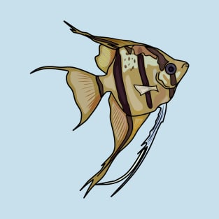 Angelfish cartoon illustration T-Shirt