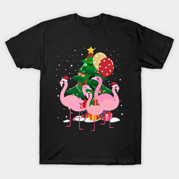 Discover Flamingo Christmas Tree - Flamingo Christmas Tree - T-Shirt