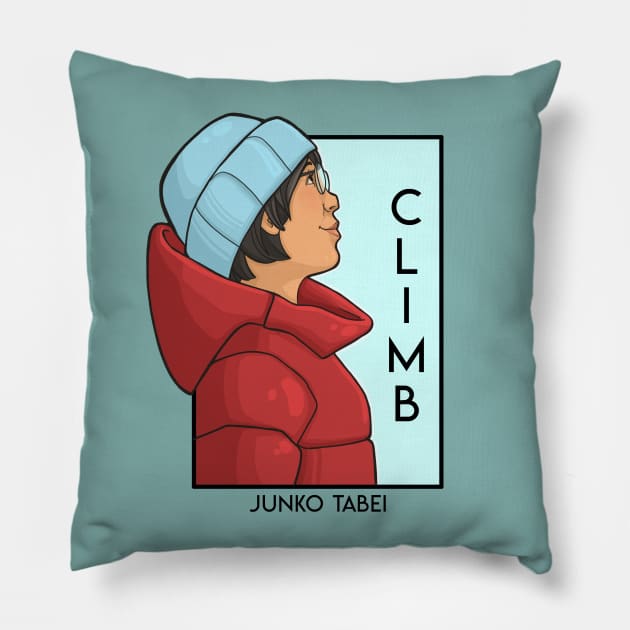 Climb Pillow by KHallion