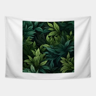 Green Leaves Pattern 13 Tapestry