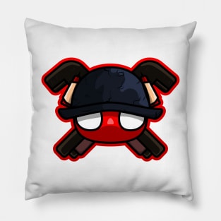 ant head with fighting attribute vector character Pillow