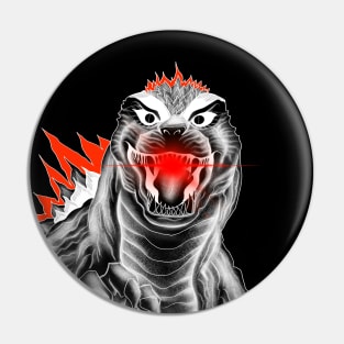 red godzilla the dragon kaiju Pin