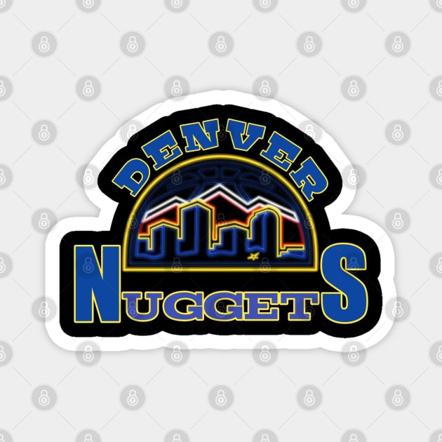 Denver nuggets t-shirt Magnet by Dede gemoy