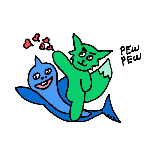 Pew Pew Kitty Color by GiiPiiD