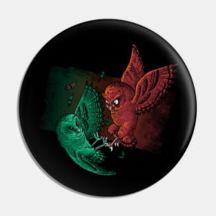 Owl Fighting Pin