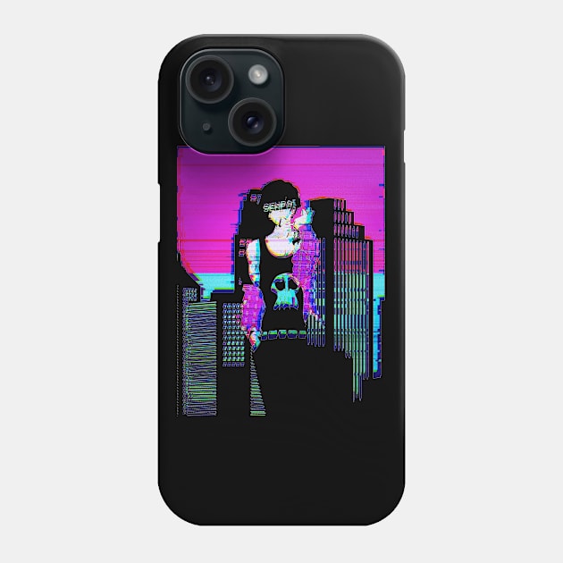 Vaporwave Sad Anime Boy Senpai Eboy Egirl Gift Phone Case by Alex21