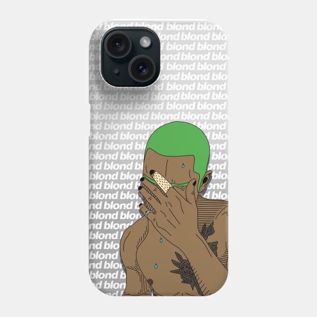 Frank Ocean Blonde Monoprint Phone Case by JamesLoCreative