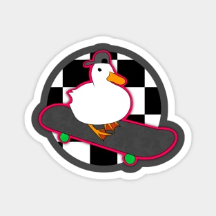 Cool duck in skate Magnet