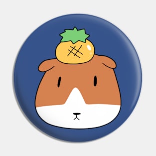 Pineapple Guinea Pig Face Pin