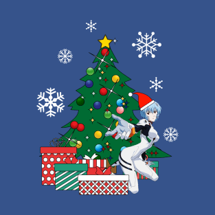 Rei Evangelion Around The Christmas Tree T-Shirt