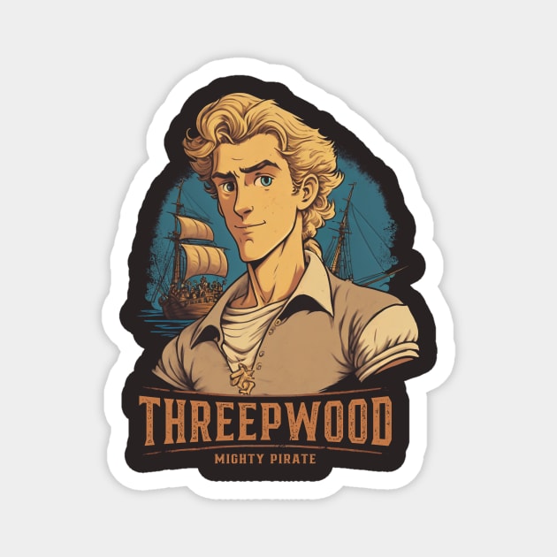 Threepwood - The Mighy Pirate Magnet by DesignedbyWizards