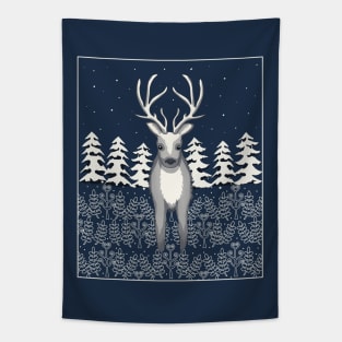 Snow Reindeer Tapestry