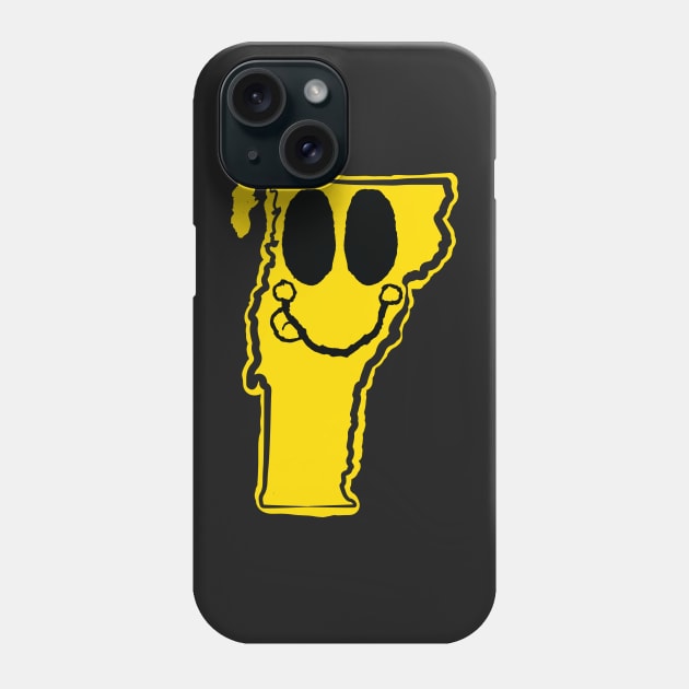 Vermont Happy Face with tongue sticking out Phone Case by pelagio