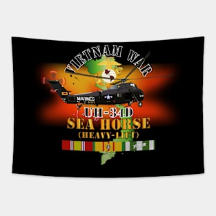 Vietnam War- UH-34D Sea Horse w VN SVC X 300 Tapestry