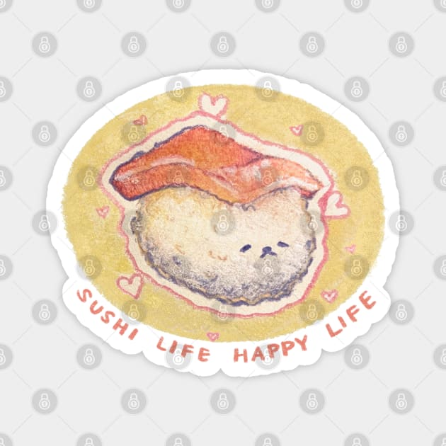 Sushi Life Magnet by Katfish Draws