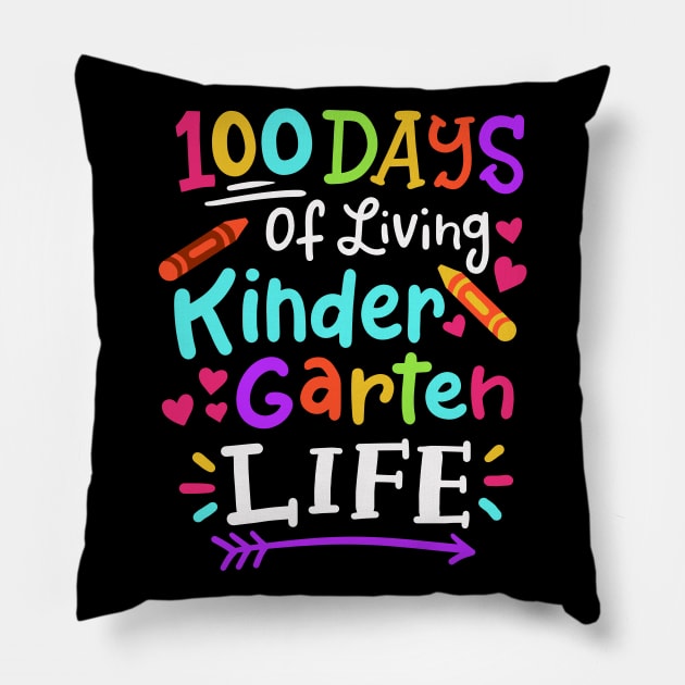 100 Days of School Kindergarten Pillow by KAWAIITEE