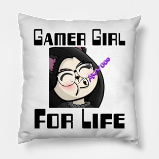 Gamer Girl For Life. Pillow