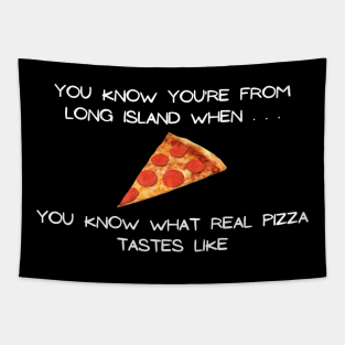 Long Island Pizza 2 (Dark Colors) Tapestry