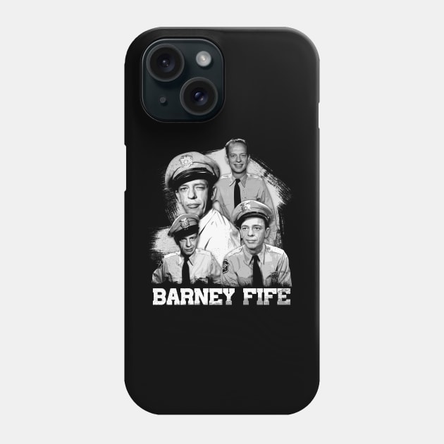 Barney's Bumbling Adventures The Barney Fife Funny Moments Tee Phone Case by Zombie Girlshop