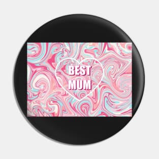 Best Mum On Marble Style Finish Pin