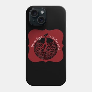 You are bigger inside than outside - plant and roots botanical force Phone Case