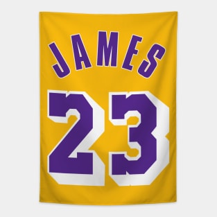 LBJ yellow no 23 Tapestry