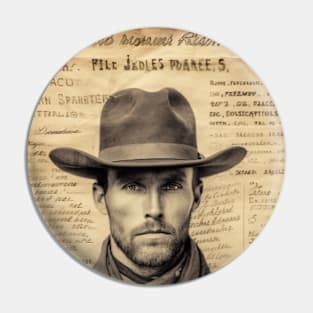 Out Law Cowboy Pin